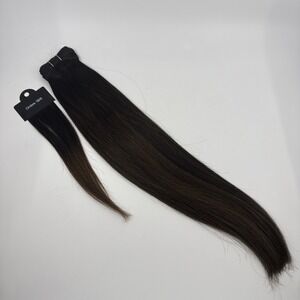 Donna Bella Hybrid Weft Extension FULL Pack 18" Ombré  #1B/6 Human Remy Hair NEW